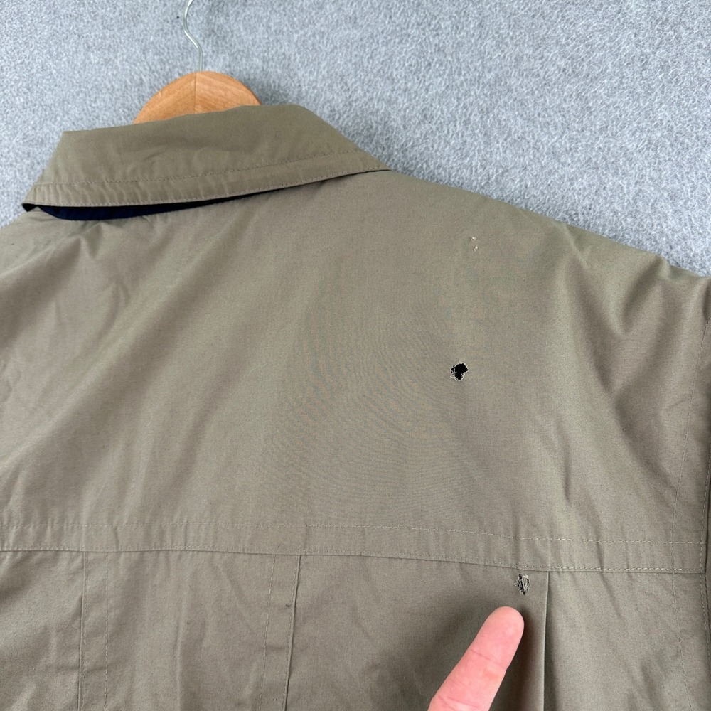 London Fog Jacket Mens L Long‎ Tan Thinsulate Insulated Full Zip Harrington Coat - Picture 8 of 16